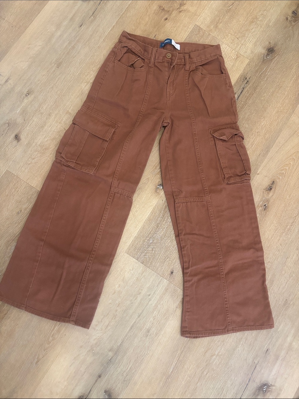 Girls Old Navy Rust Brown Cargo Pants